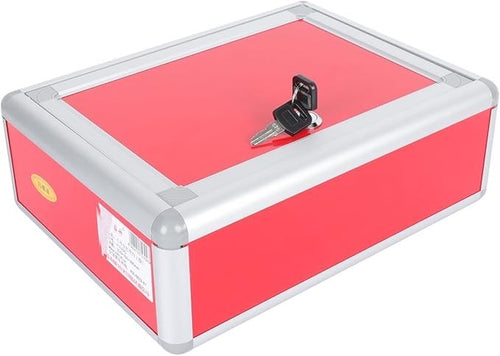 Lockable Red Suggestion Box – Wall Mount Mailbox for Letters, Complaints & Cards