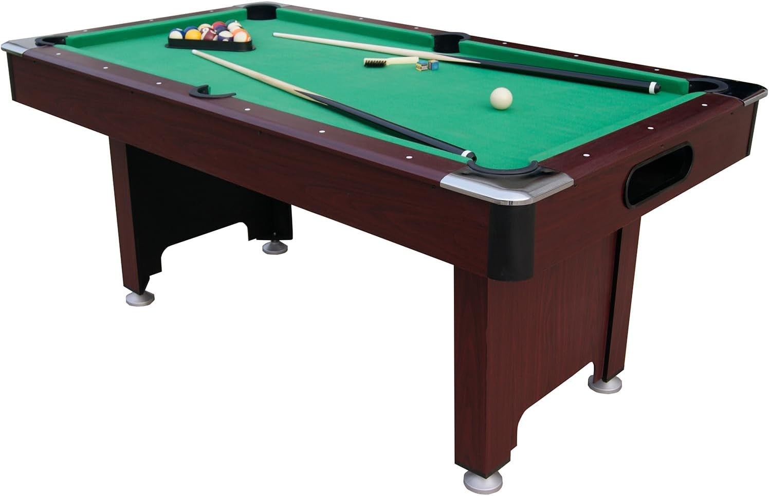 6FT Pool Table Automatic Ball Return Full Size Home Billiards Set