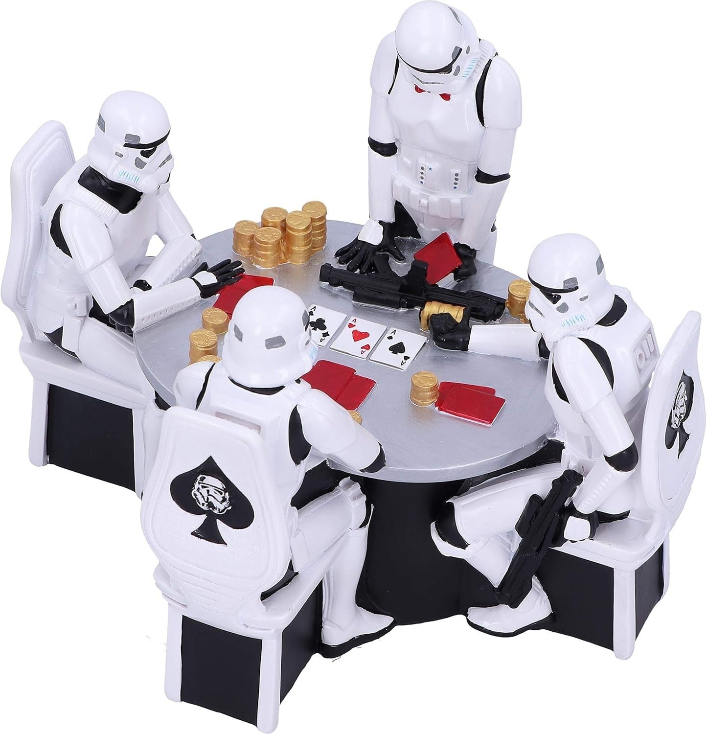 Poker Table Stormtrooper Resin Figurine 18.3cm Collectible Sci-Fi Home Decor