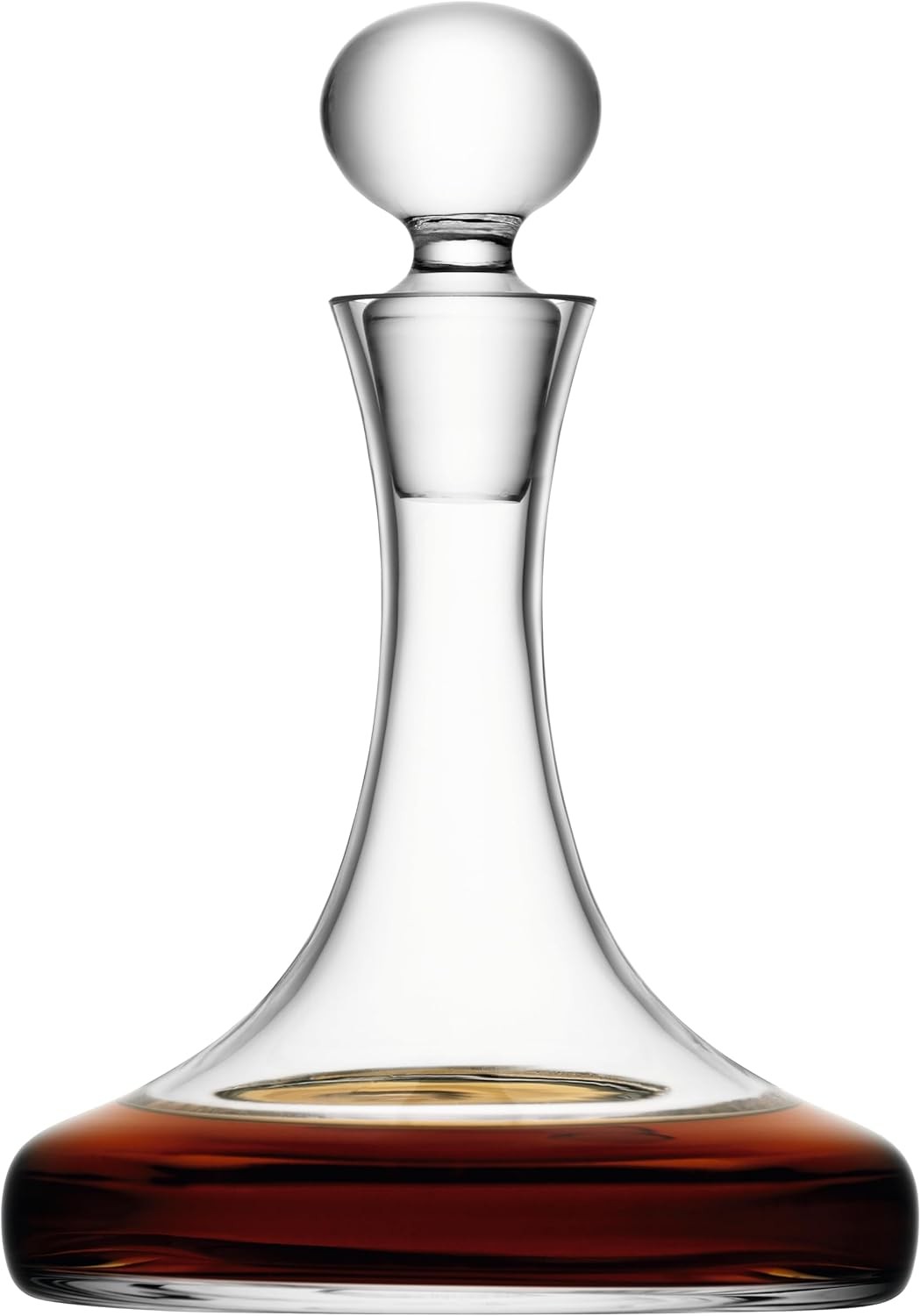 Luxury Mouthblown 1L Glass Ships Decanter – Hand-Crafted Carafe Gift for Home Ba