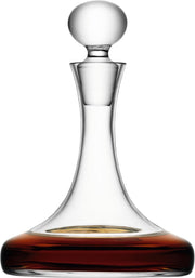 Luxury Mouthblown 1L Glass Ships Decanter – Hand-Crafted Carafe Gift for Home Ba