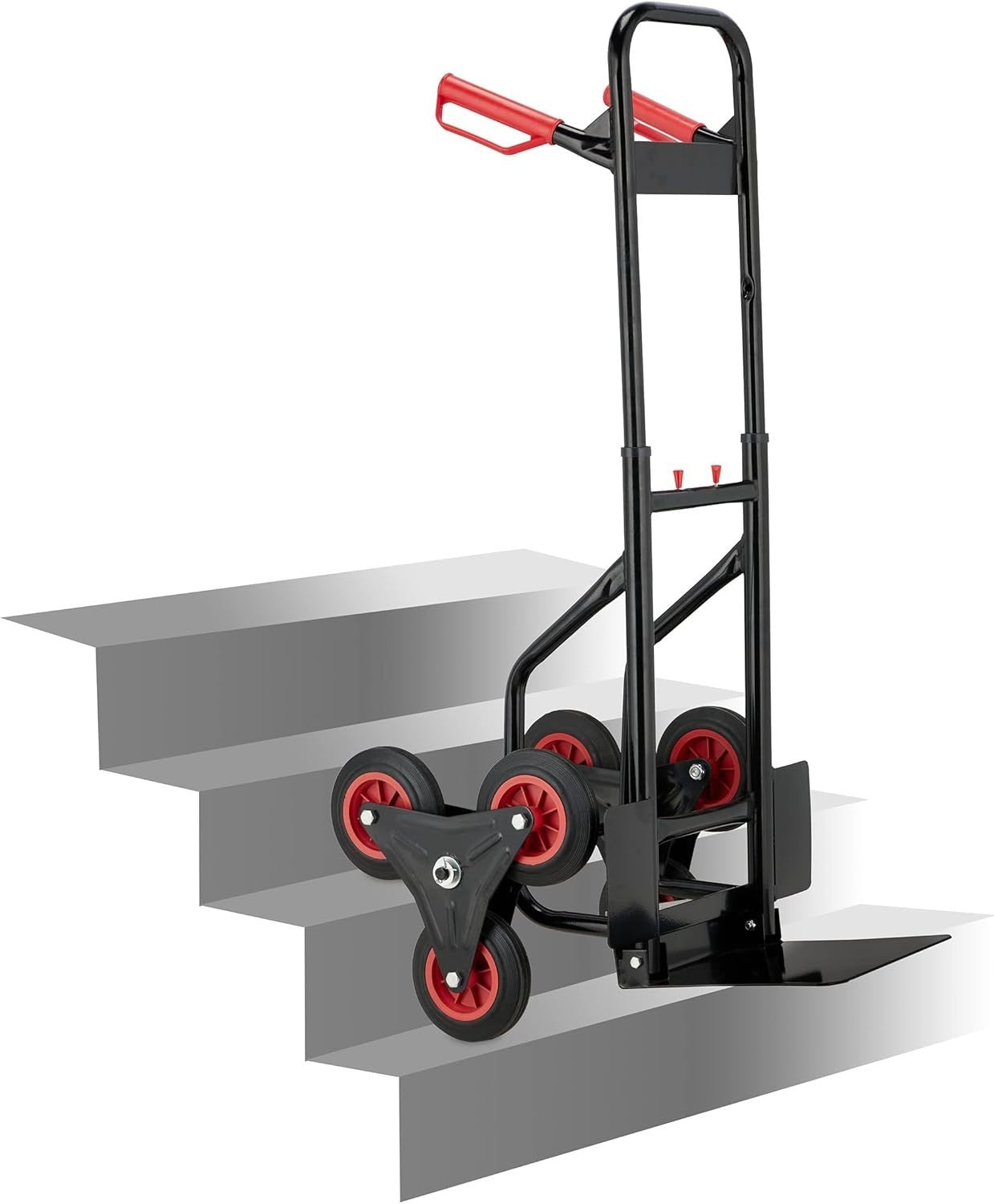 Stair Climbing Hand Truck 200kg Heavy Duty Folding Sack Cart 6 Wheels