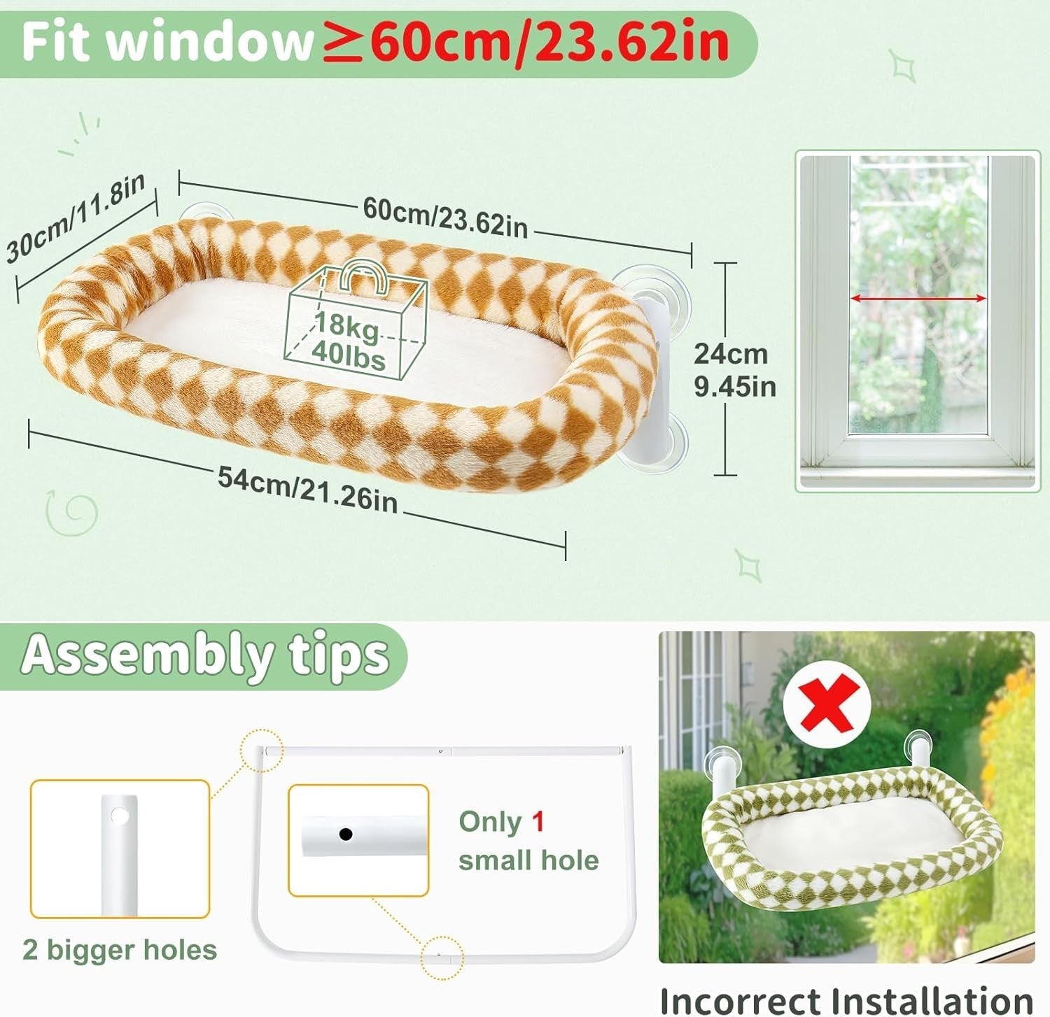 Foldable Cat Window Hammock Perch Suction Cup Seat Washable Cushion