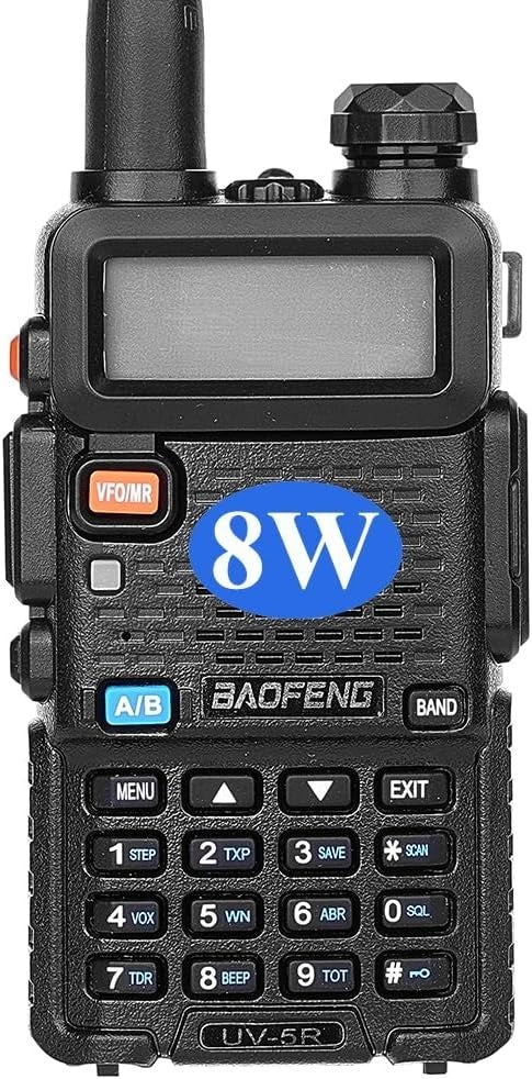 8W Dual Band Walkie Talkie 128CH VHF UHF FM Radio Emergency