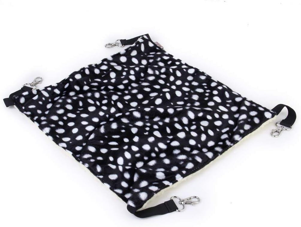 Hanging Pet Hammock for Cats, Ferrets, Rabbits | Soft Fleece Bed Cage Mat