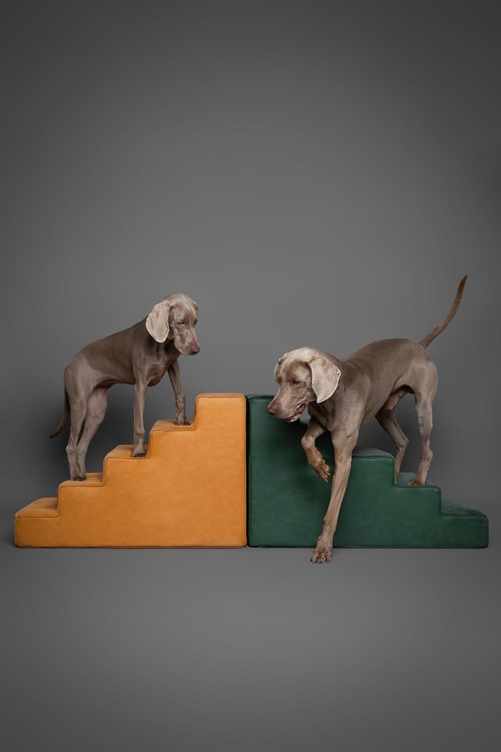5‑Step Extra‑Wide Foam Dog & Cat Stairs 35D – Non‑Slip Pet Ramp for Bed Sofa