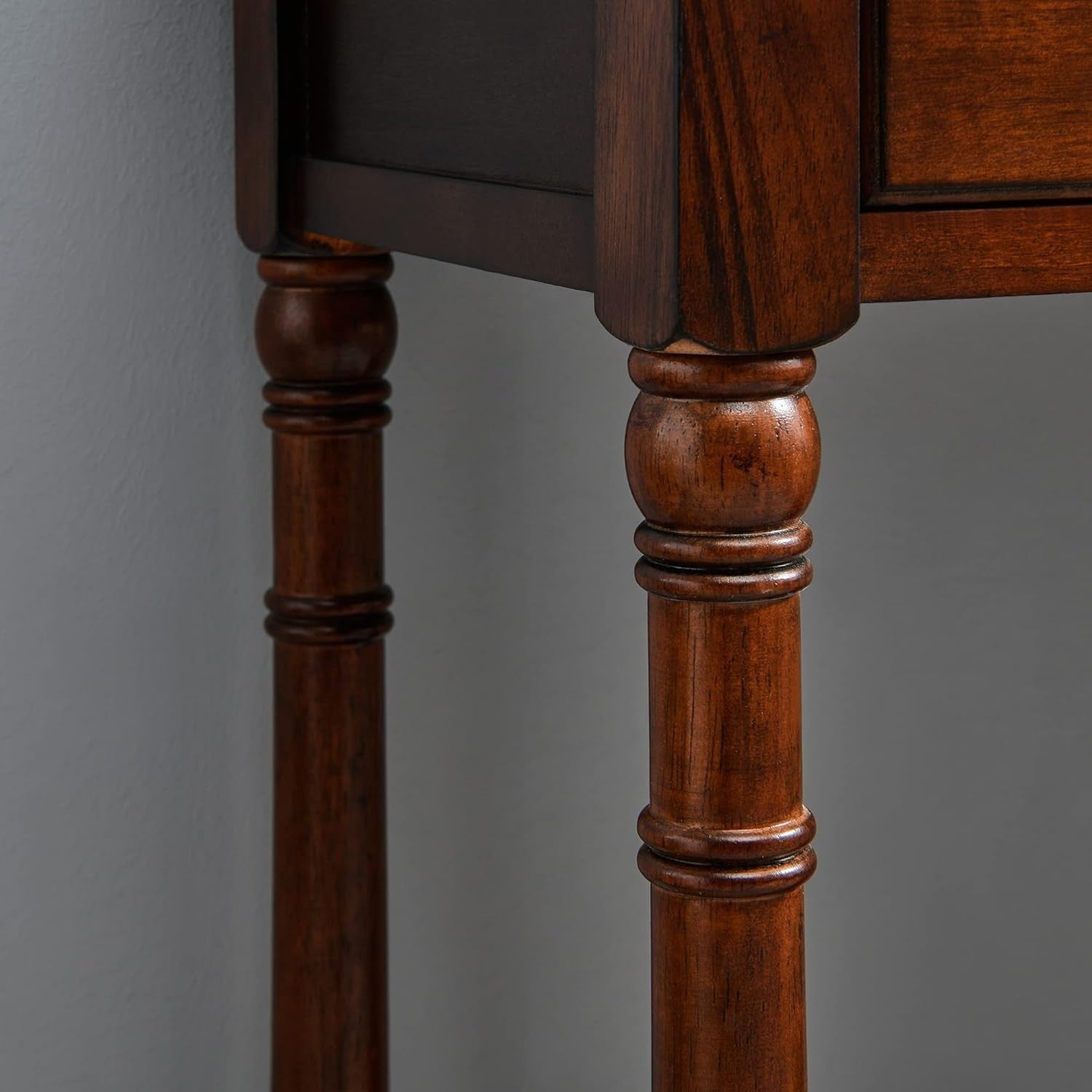 Wood Console Table with 2 Drawers & Shelf, 90x76.5cm, Sturdy Storage