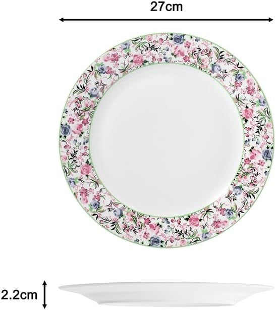 35pc Floral Dinnerware Set Plates Bowls Cups Serving Set for 6 Porcelain