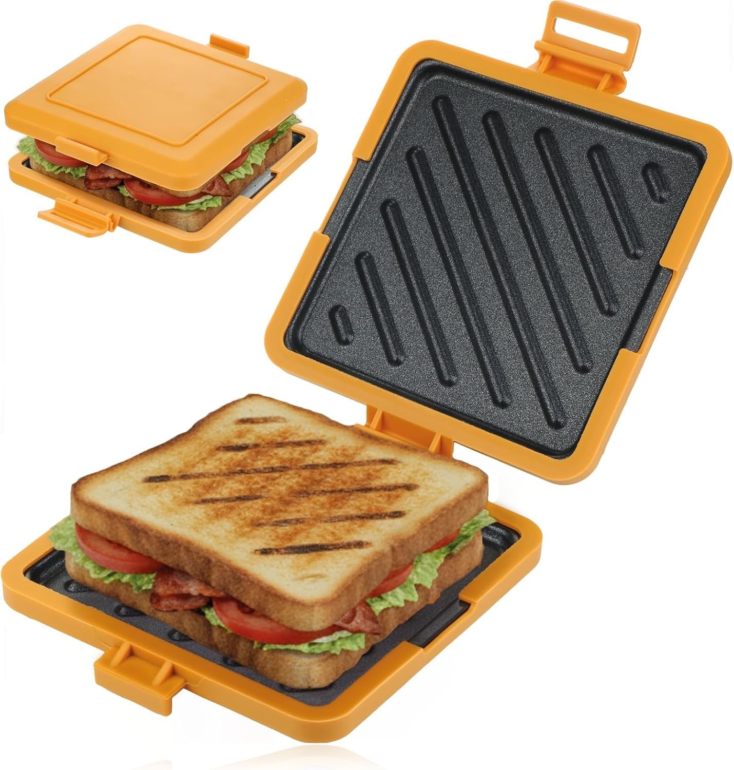 Microwave Toastie Maker Non Stick Sandwich Grill