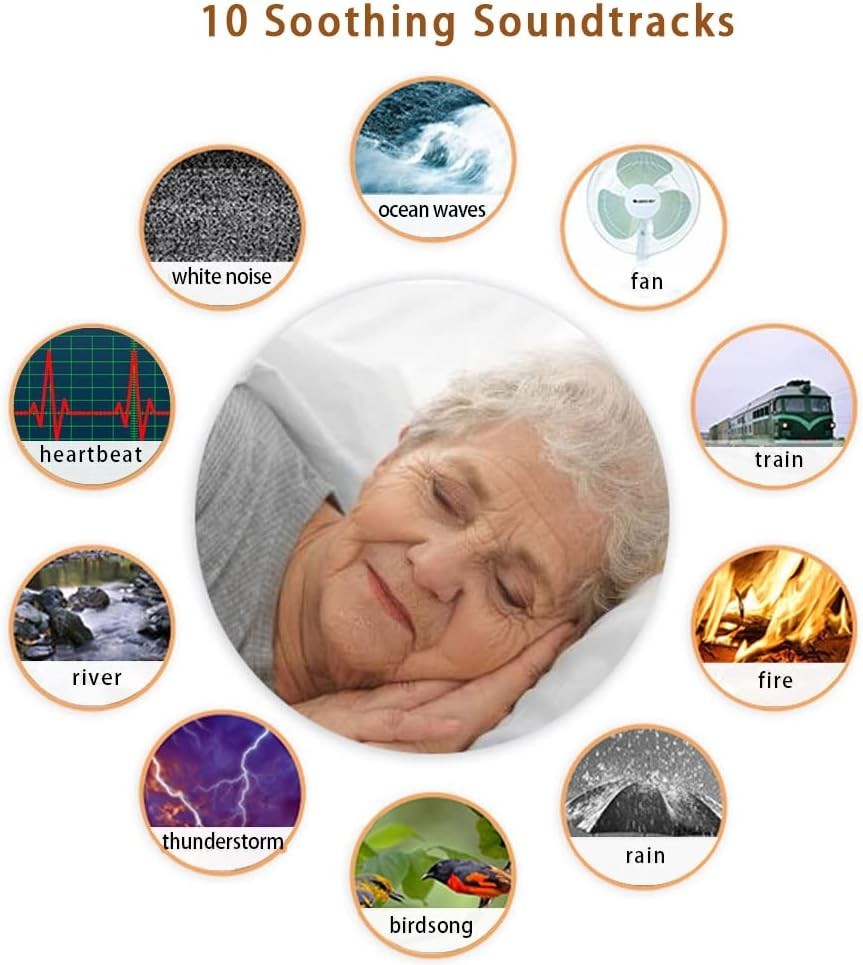 White Noise Machine with Diffuser, Humidifier, 10 Sounds & LED Night Light