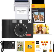 2-in-1 Instant Camera Photo Printer Bundle 38 Sheets Bluetooth Kit