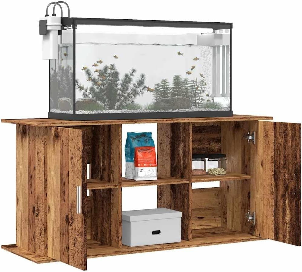 Aquarium Stand Fish Tank Cabinet 3-Tier Storage 121x41x58 cm Durable