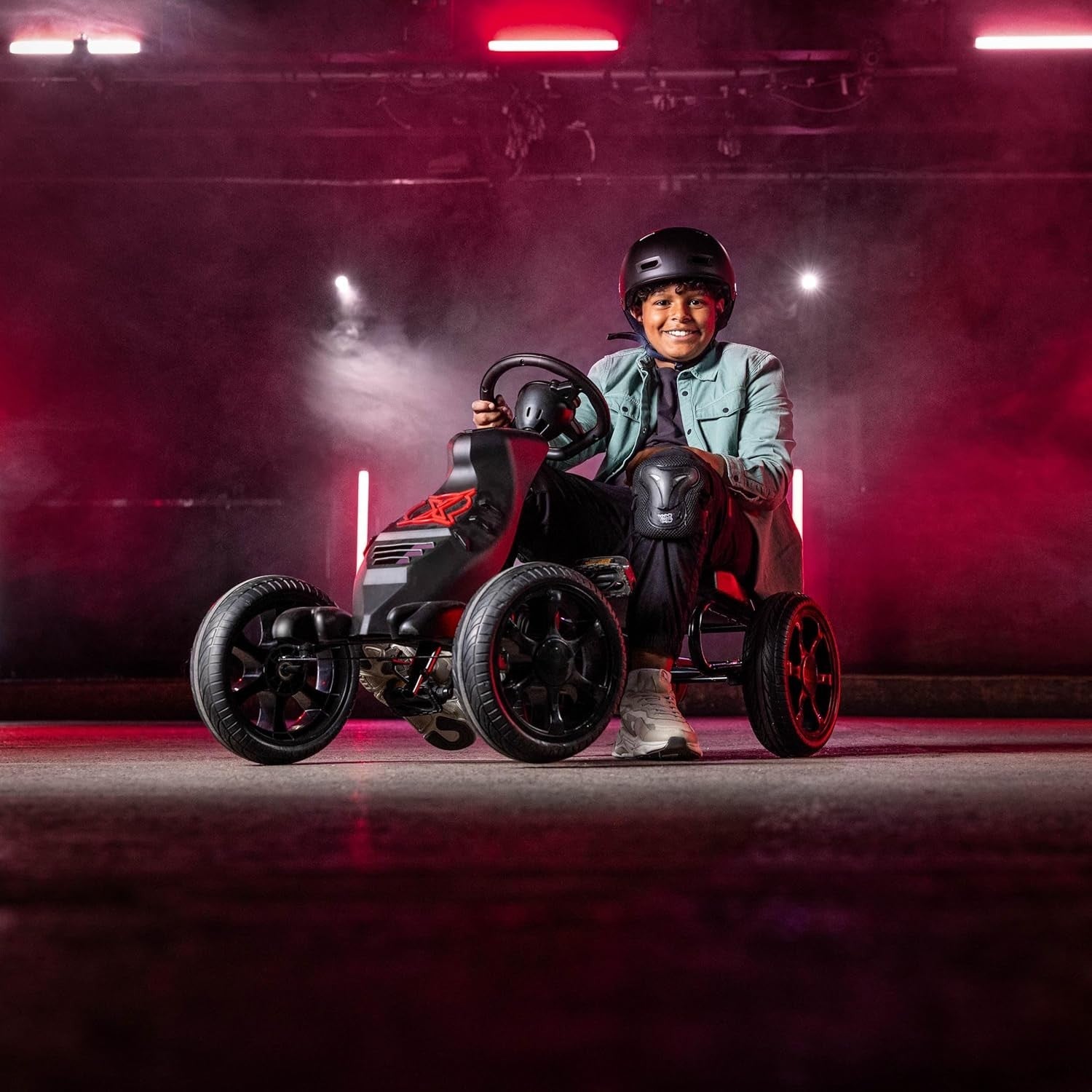 Kids Pedal Go Kart Ride On Race Car Adjustable Seat Gears Brake 122cm