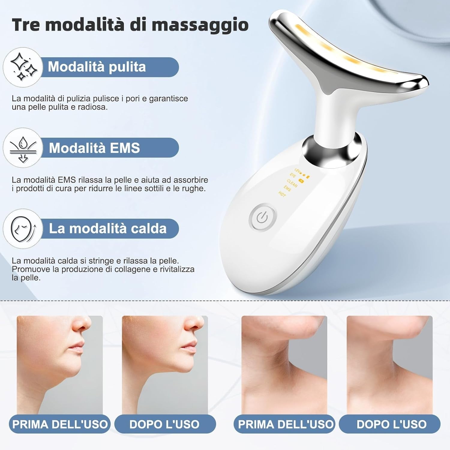EMS LED Face Massager 7 Color Lifting Anti Wrinkle Tool