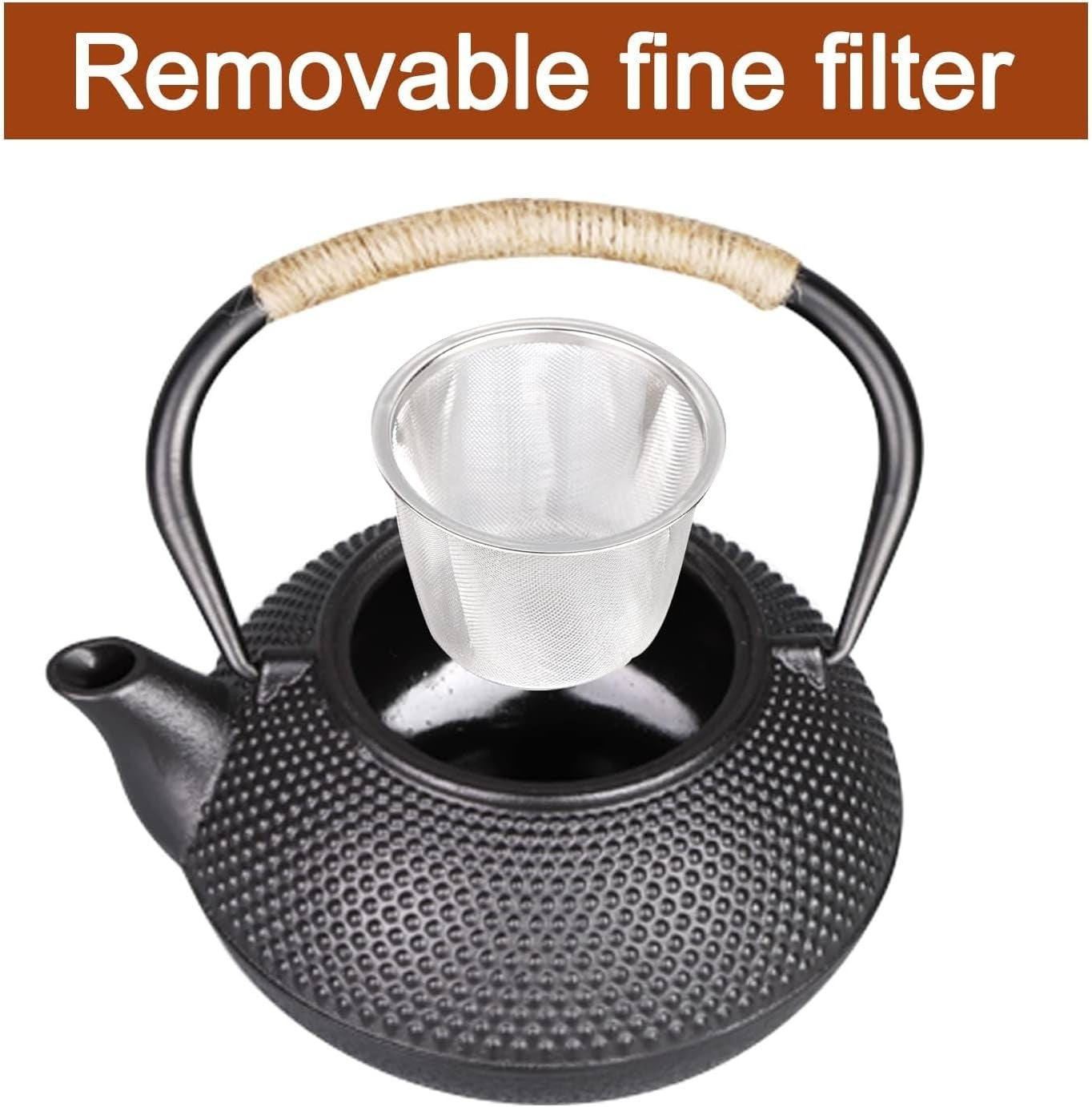 700ml Cast Iron Teapot with Infuser Japanese Stovetop Tea Kettle