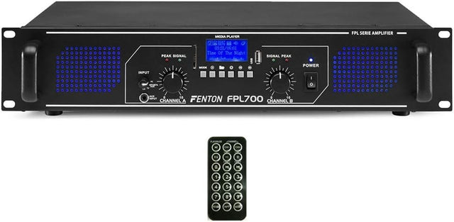 700W Digital Bluetooth Amplifier DJ PA Stereo USB SD AUX RCA Remote