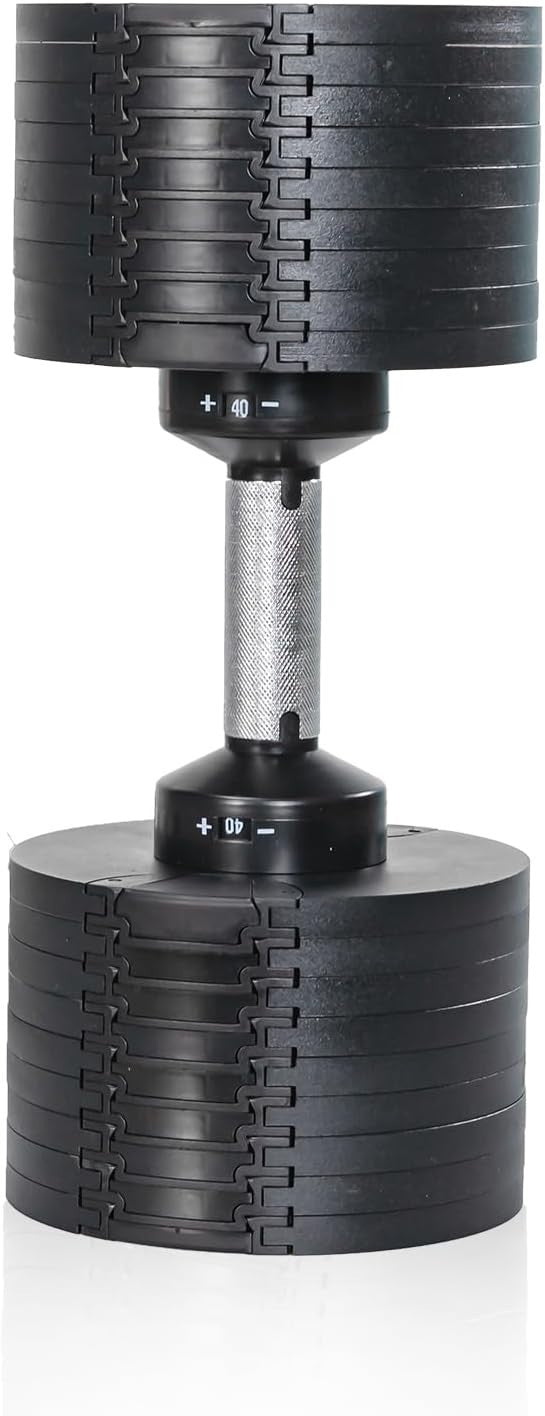 32KG or 40KG Adjustable Dumbbells Pair Quick Dial 16-Level Home Gym Set