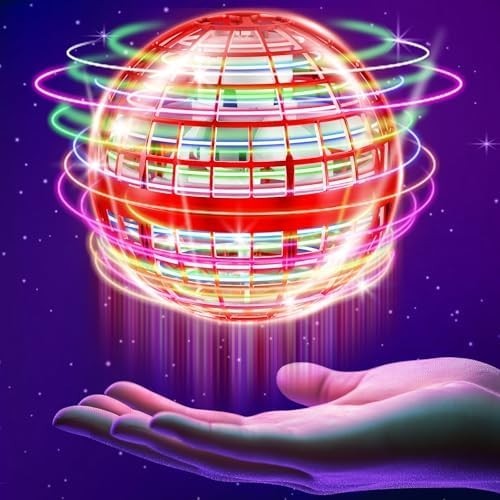 Flying Orb Ball Drone 2025 RGB Hover Spinner UFO Toy Boomerang Ball for Kids 6+