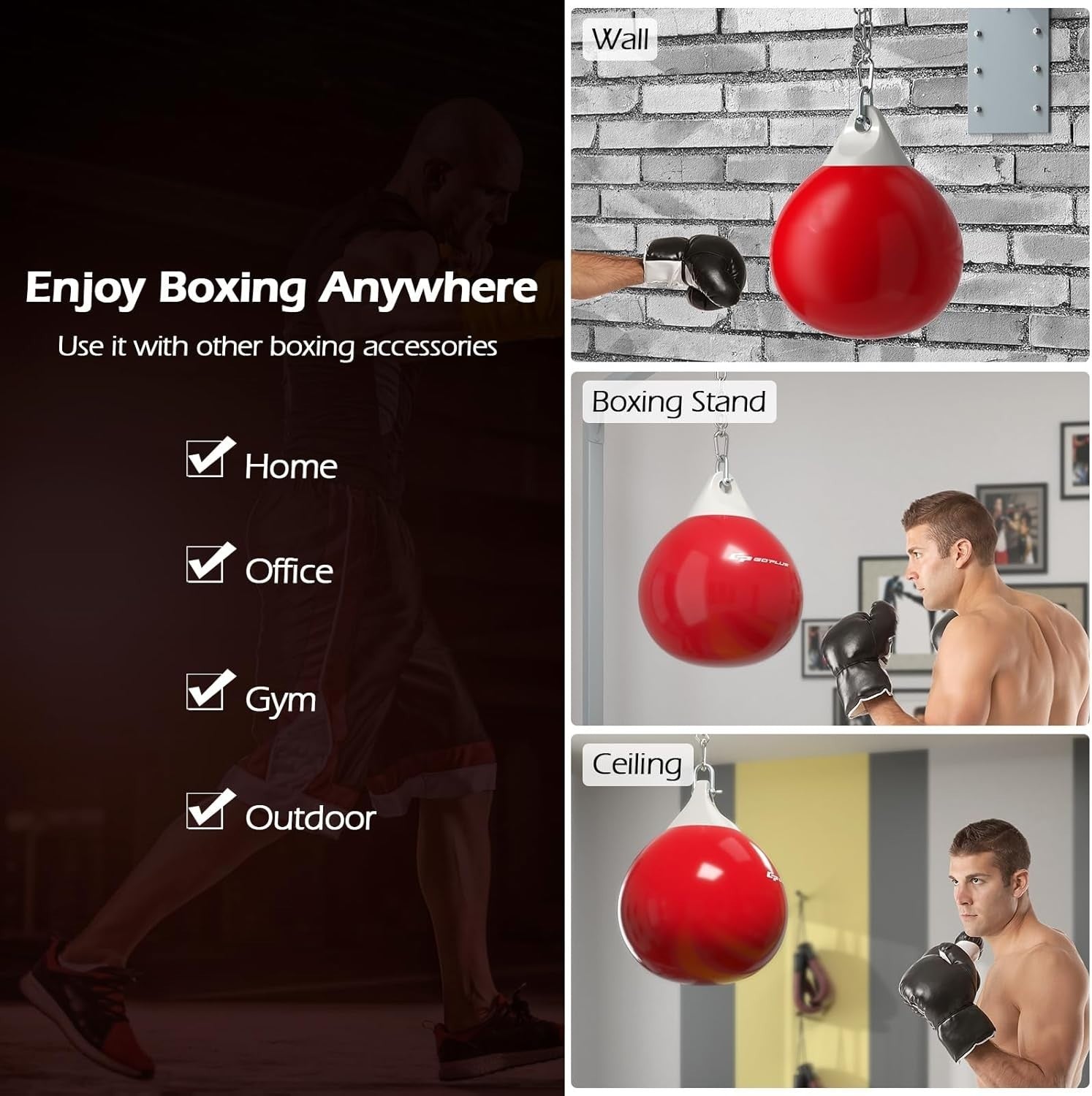 Aqua Boxing Training Bag Water Impact Punch Bag MMA Fitness