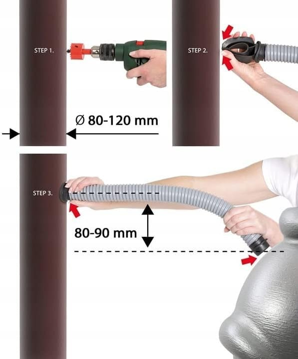 240L Anthracite Garden Water Butt with Connections & Plant Insert