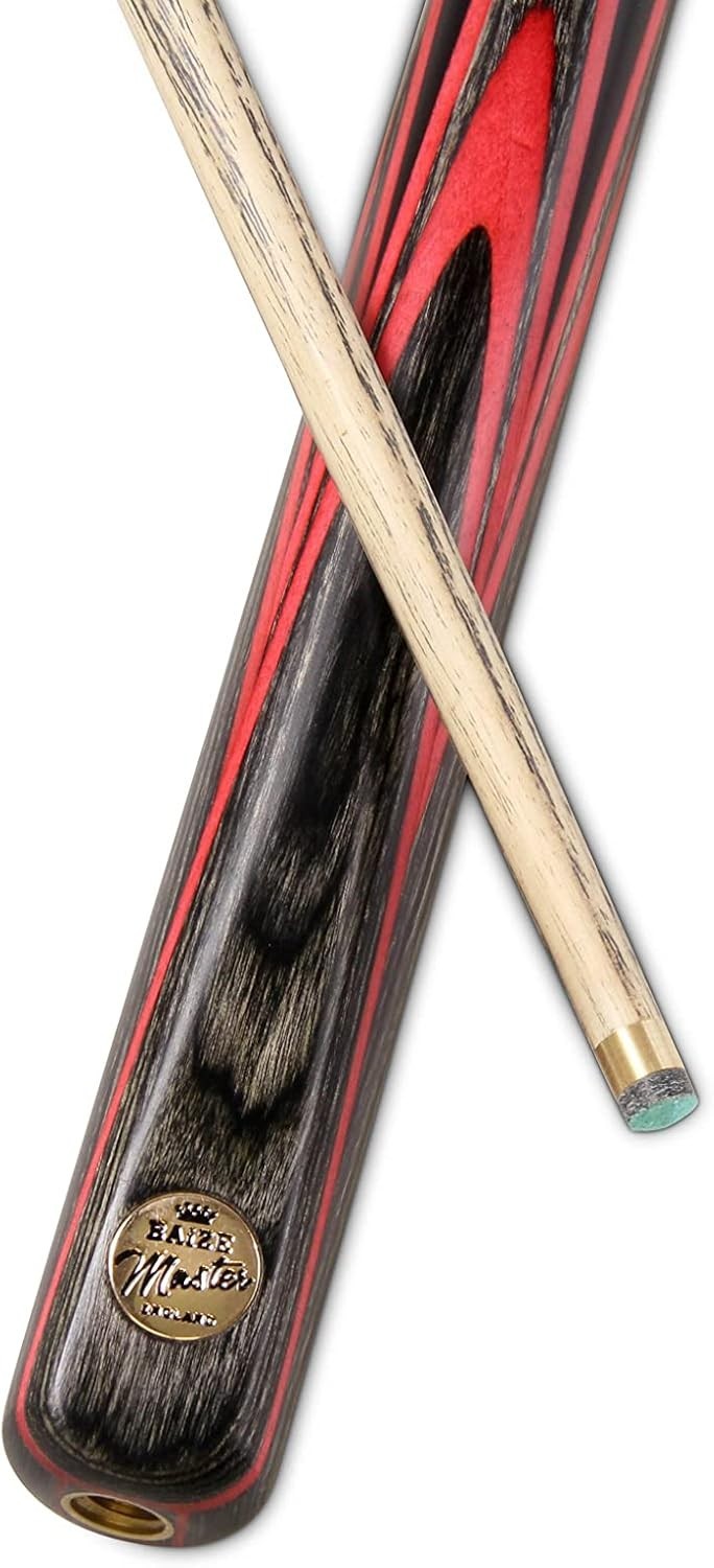 57” Professional English Pool Cue 3/4 Joint Ebony Spliced 8mm Tip