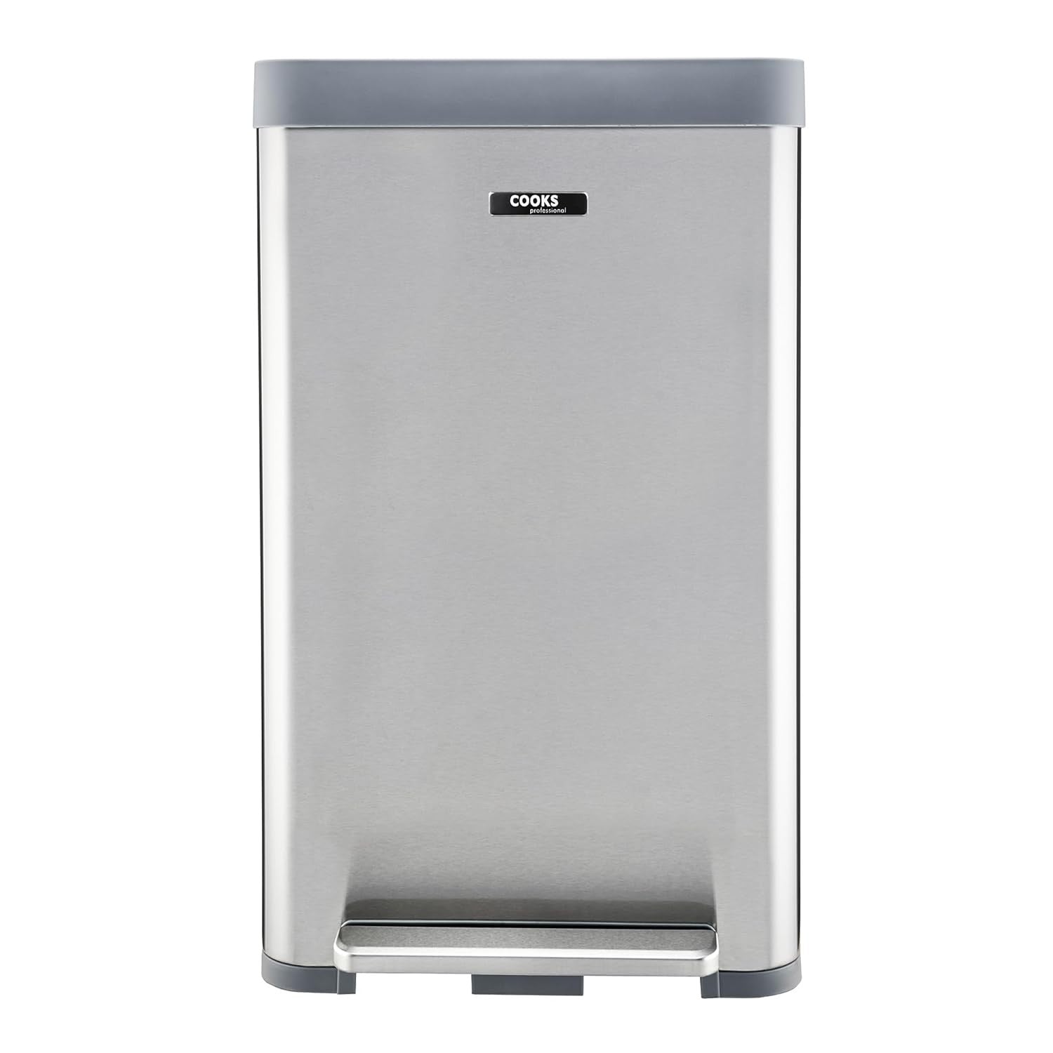 65L XL Pedal Bin Stainless Steel Kitchen Waste Soft