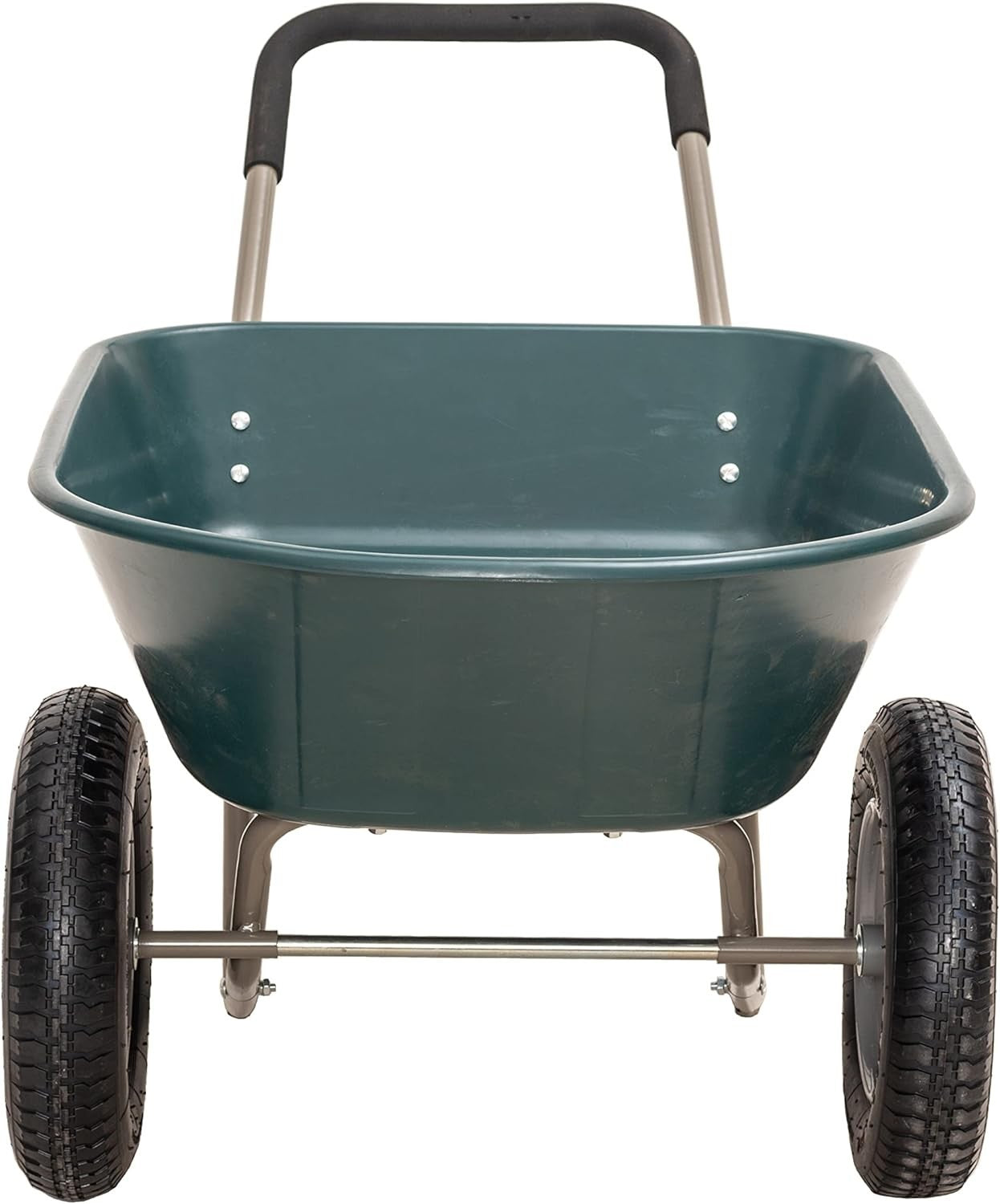 85L 2-Wheel Garden Trolley – Green Heavy Duty Cart w/ Pneumatic Tyres 150kg Load