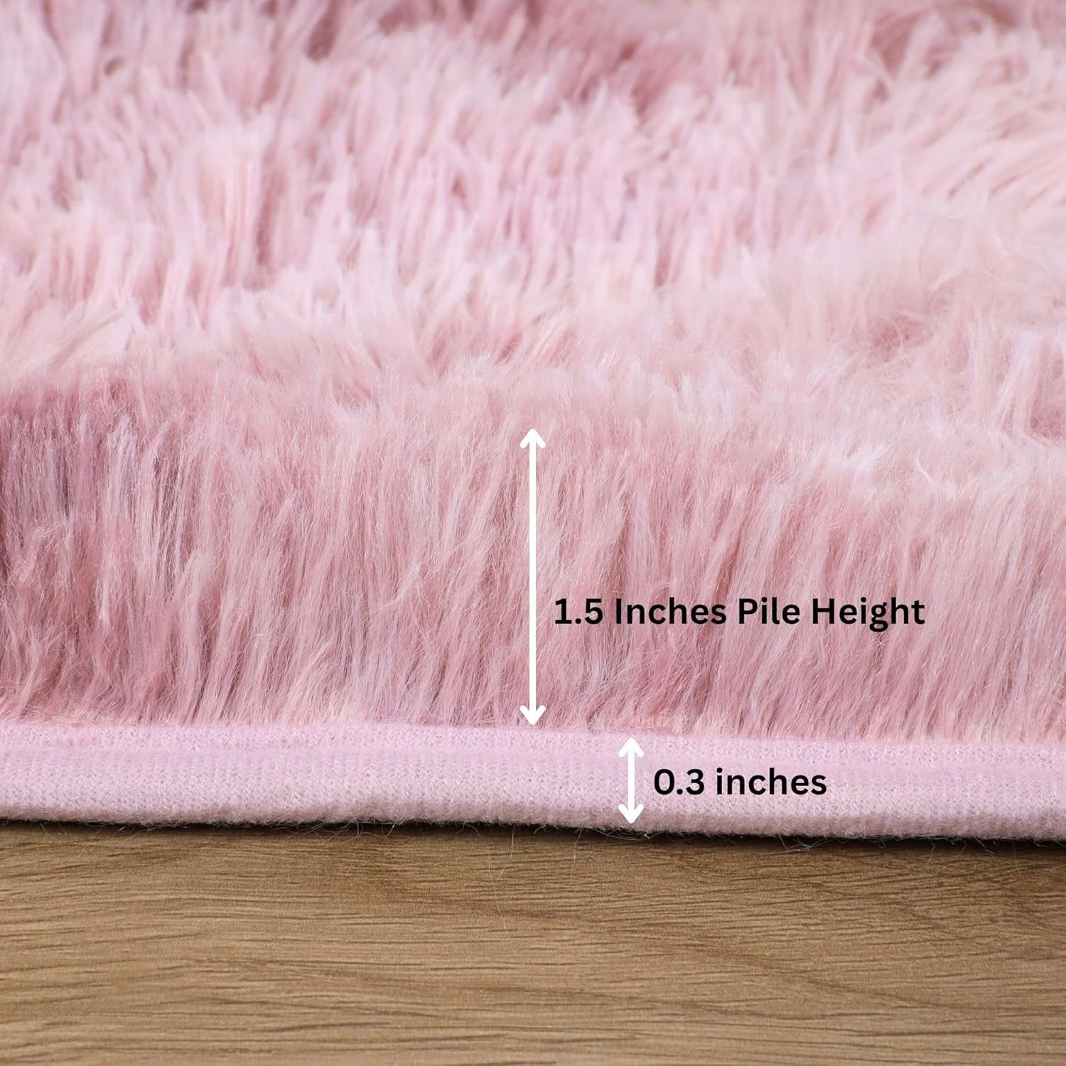 Large Pink Shaggy Rug 200x290cm Soft Fluffy Non Slip Tie Dye Lilac Carpet