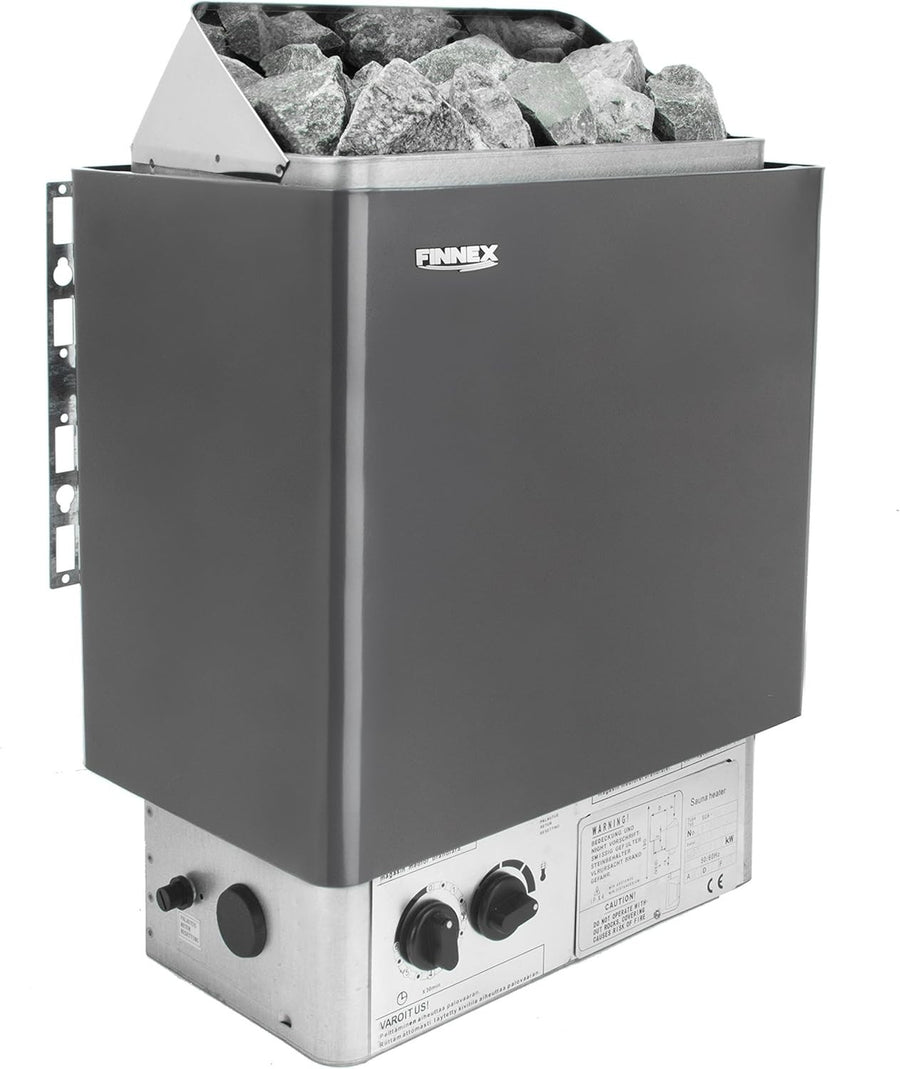 6KW Electric Sauna Heater w/ Stones – Fast Heat, Timer & Safety Control
