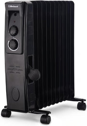 Portable 11-Fin Oil Filled Radiator Heater 2500W Adjustable Thermostat