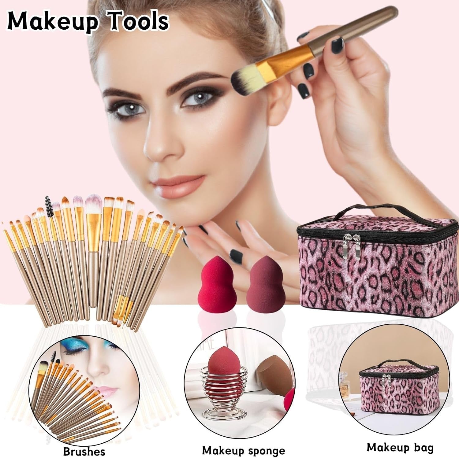 All-in-One 44PCS Makeup Kit for Women – Eyeshadow, Lipstick & Brushes