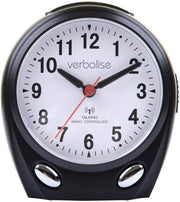 Talking Alarm Clock Large Numbers Voice Announce Time Snooze Black