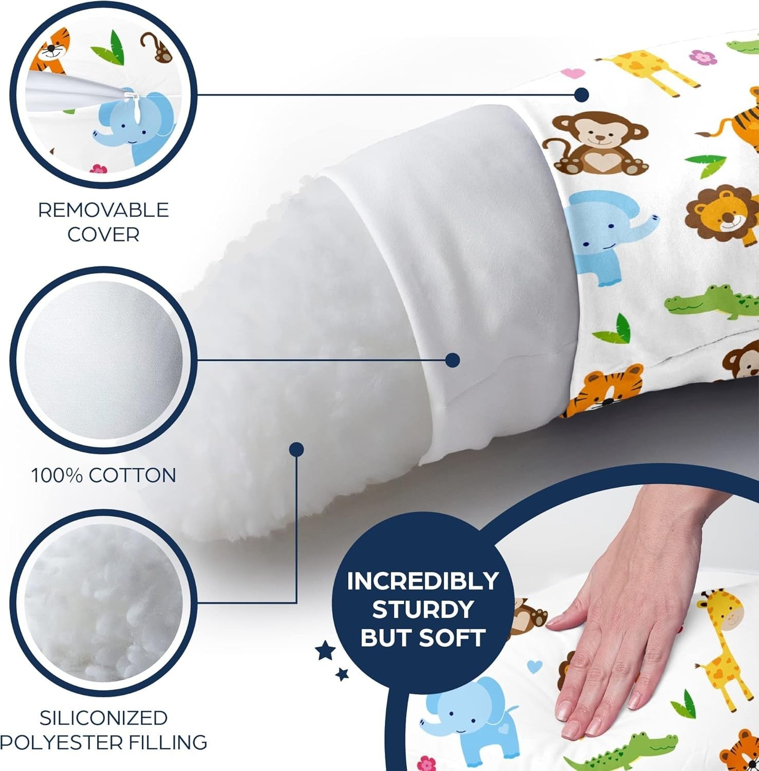 Pregnancy Pillow U Shape Maternity Body Support Nursing Sleep Pillow XXL
