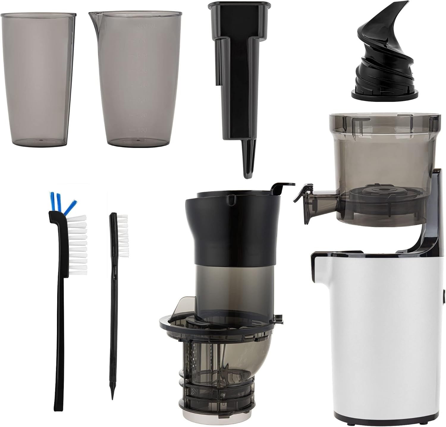 XL Mouth Cold Press Juicer Compact Stainless Steel Easy Clean High Yield