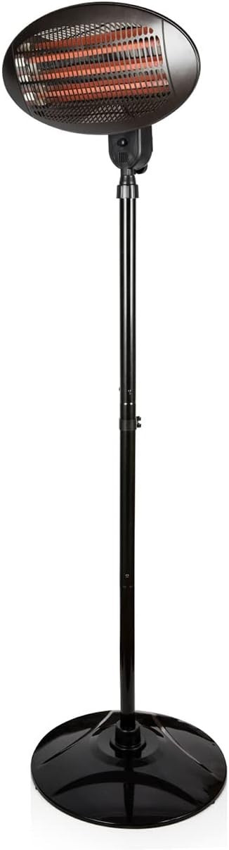 Outdoor Quartz Patio Heater 2000W 3 Heat Settings Wall Mount & Freestanding