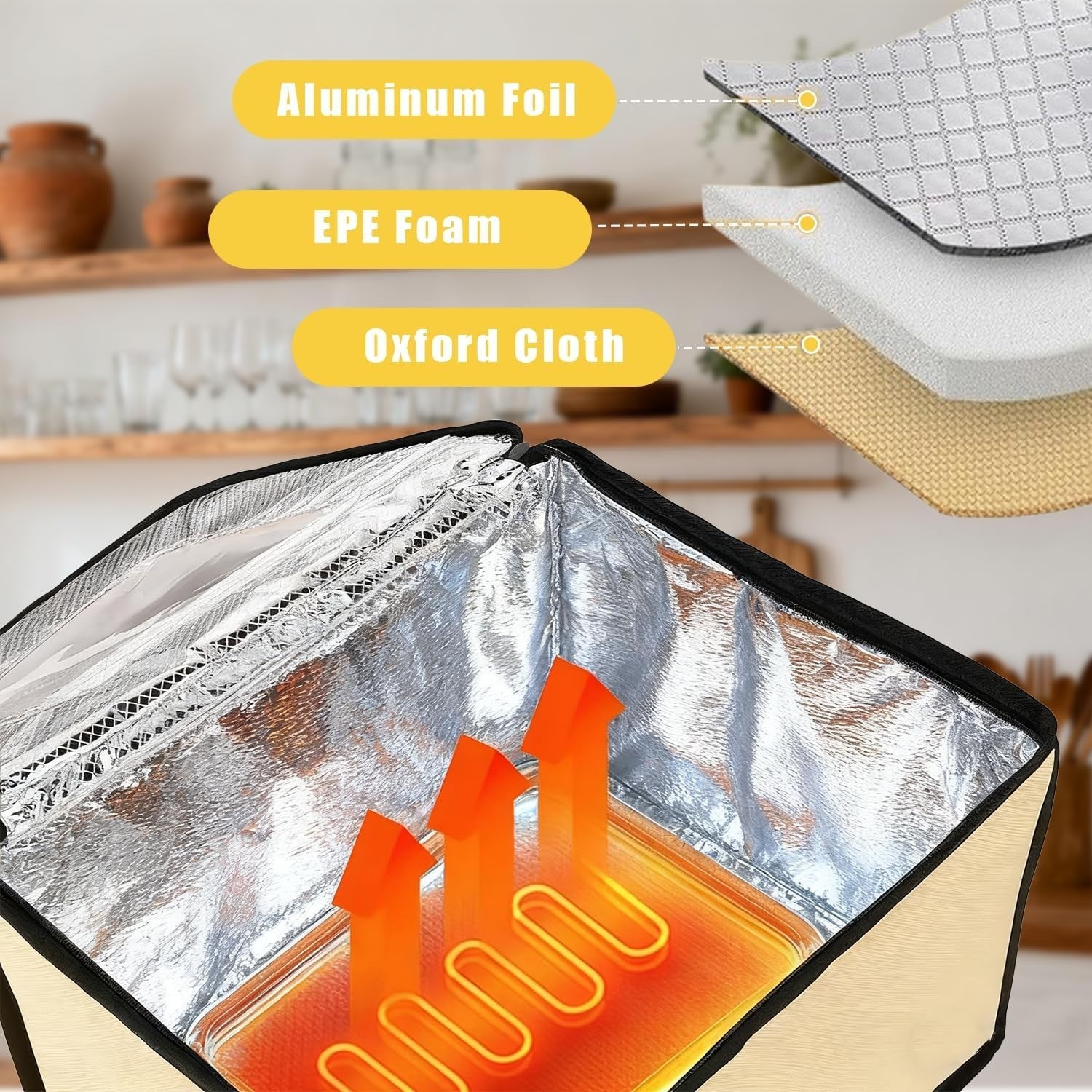Electric Bread Dough Proofer Box with Digital Timer & Temperature Control