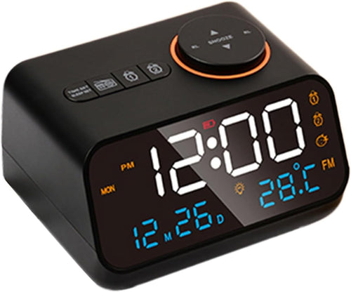 Large LED Digital Alarm Clock Dual Sleep Timer Sound Machine Dimmer