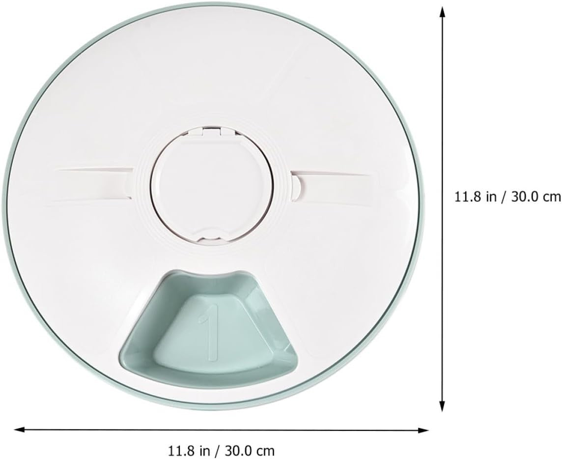 Automatic Pet Feeder 6 Meal Timer Food Dispenser Anti Slip Feeding Bowl