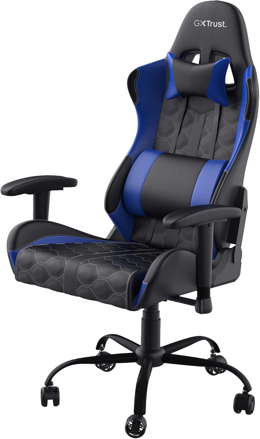 Ergonomic Gaming Chair 360° Swivel Office Desk Chair Blue