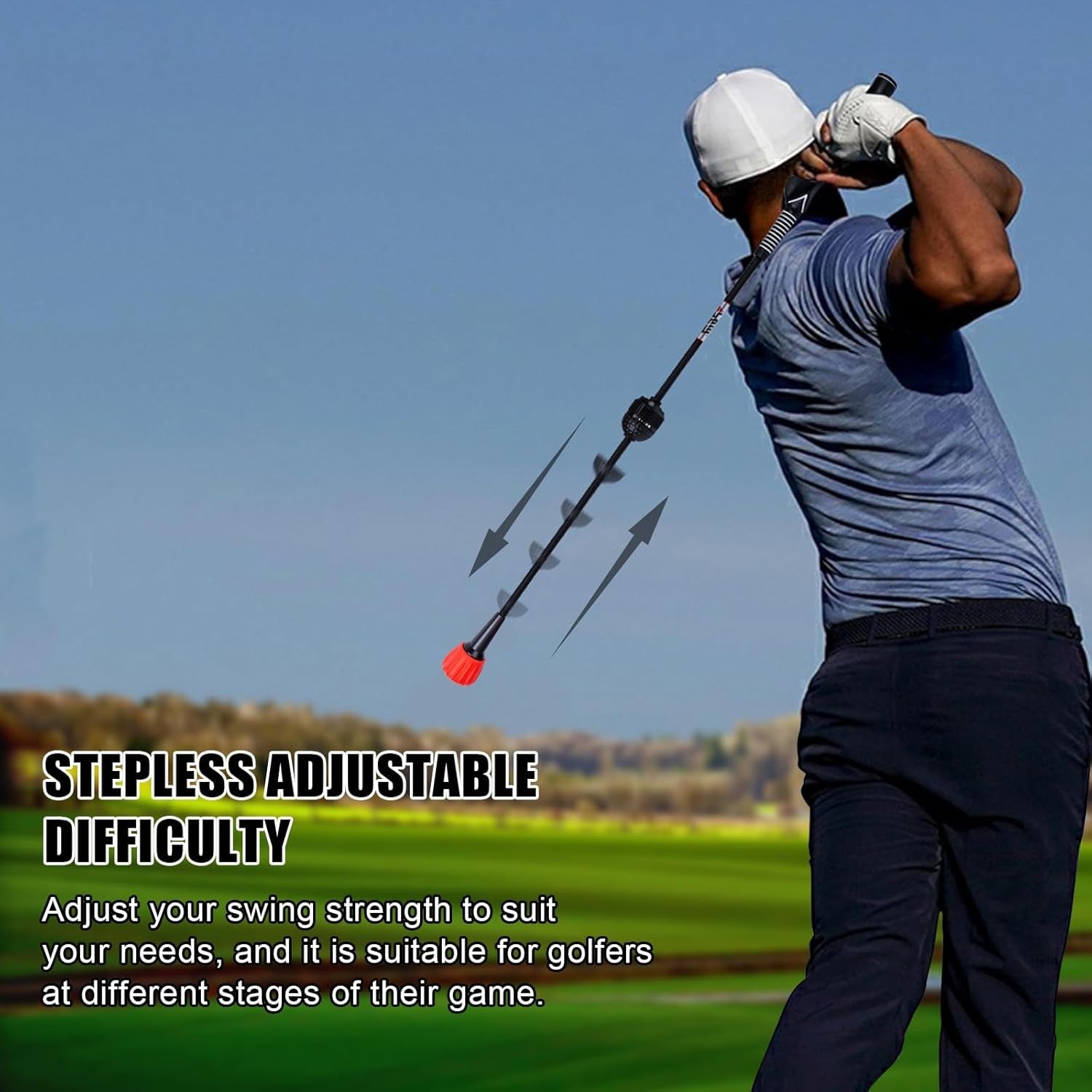 Golf Swing Trainer Warm Up Stick Tempo Flexibility Aid