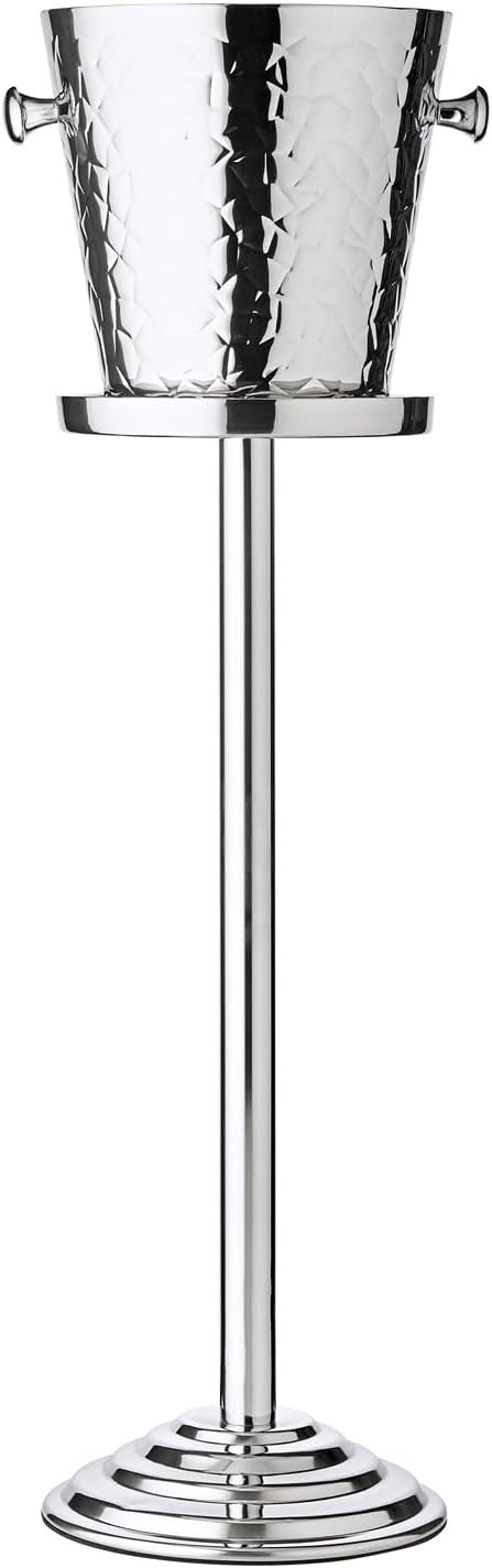 Stainless Steel Champagne Wine Cooler Stand Hammered Finish Floor Standing