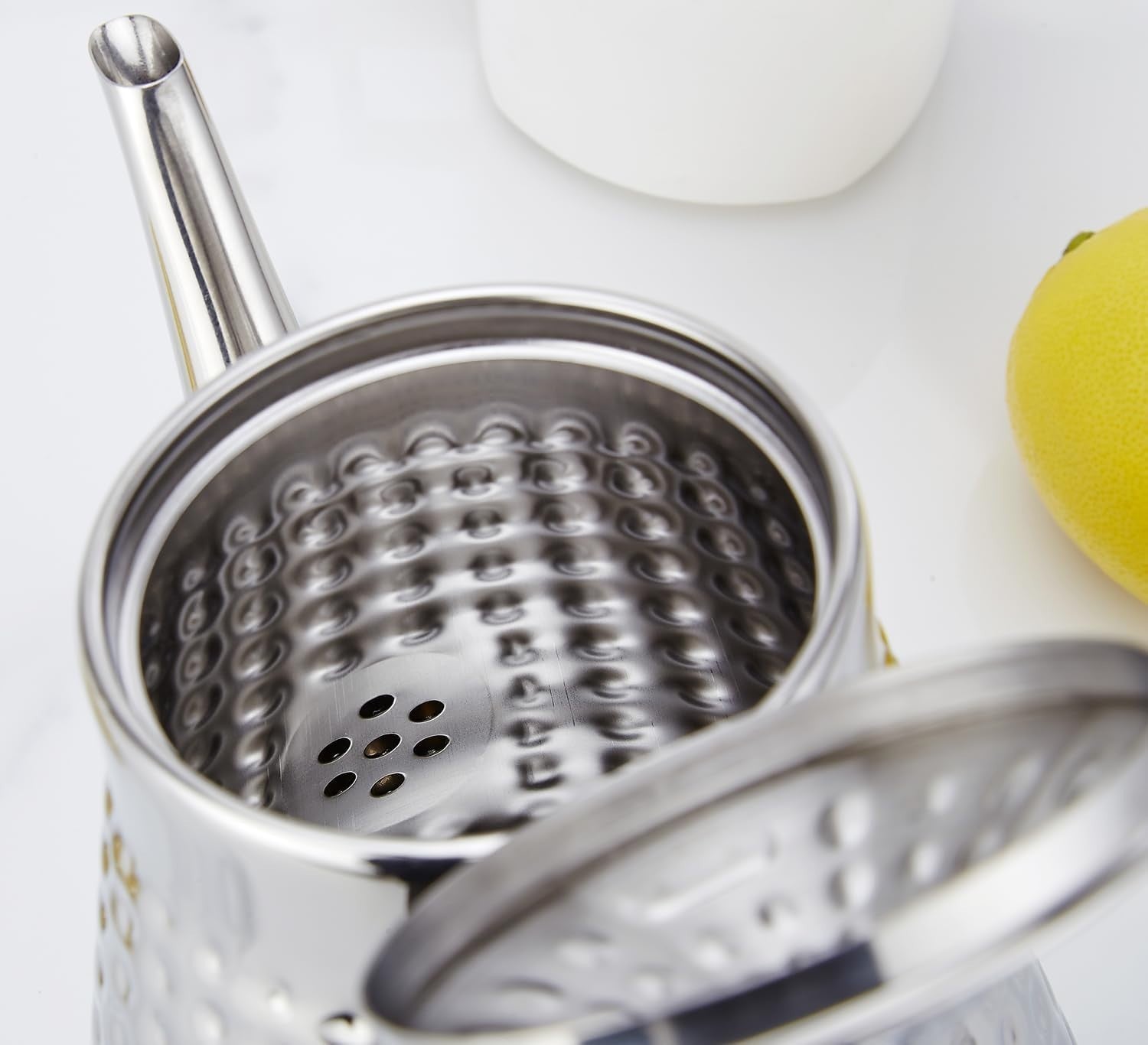 Stainless Steel Teapot 1.6L with Infuser Loose Leaf Tea Pot Silver