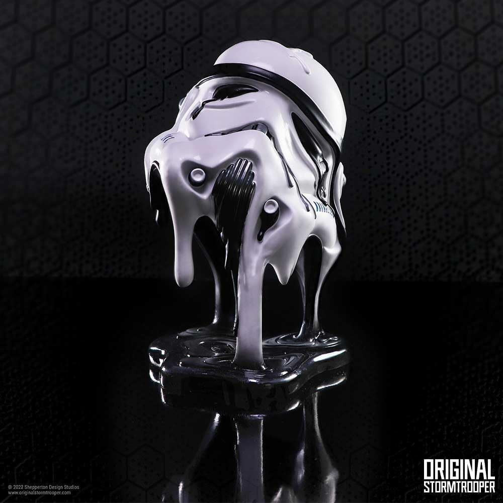 Stormtrooper Melting Helmet Ornament Resin Figurine 23cm Sci-Fi Decor Gift
