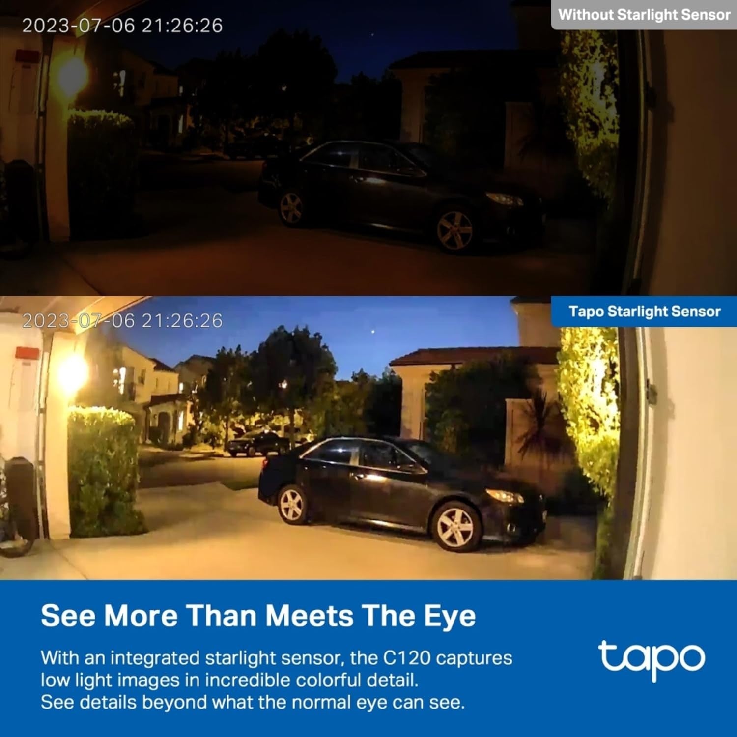 2K Outdoor Security Camera Color Night Vision AI Detection IP66 WiFi
