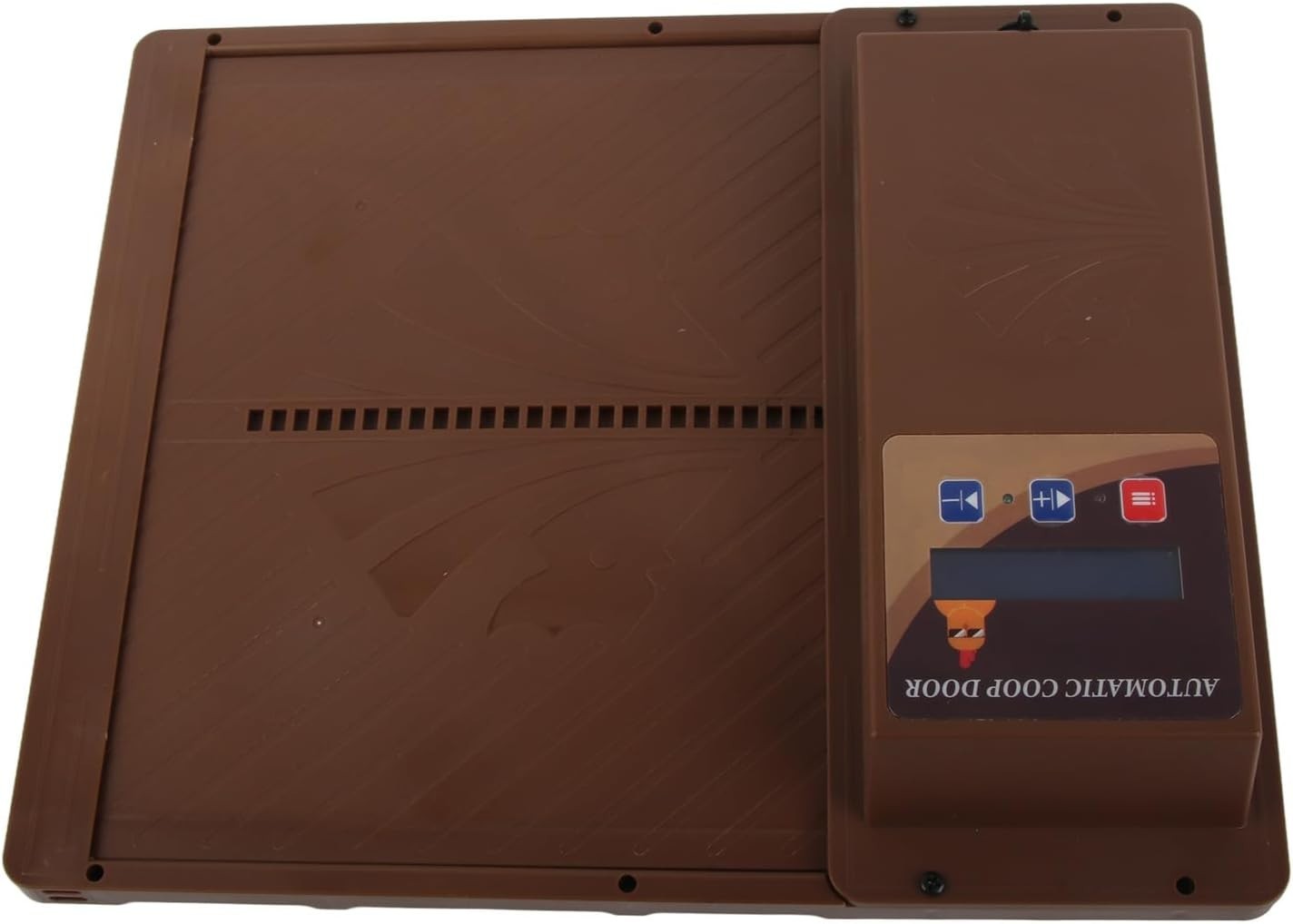 Automatic Chicken Coop Door USB Timer LCD Horizontal Opener Brown