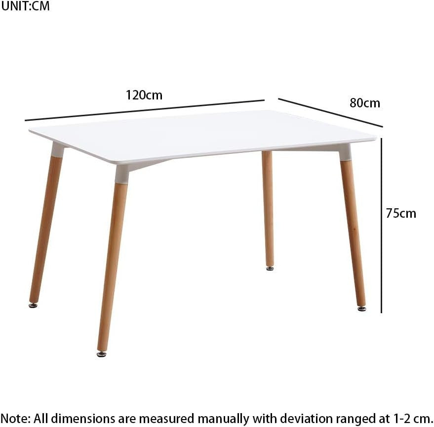 Modern Retro Dining Table & 4 Patchwork Chairs Set | Solid Wood Kitchen