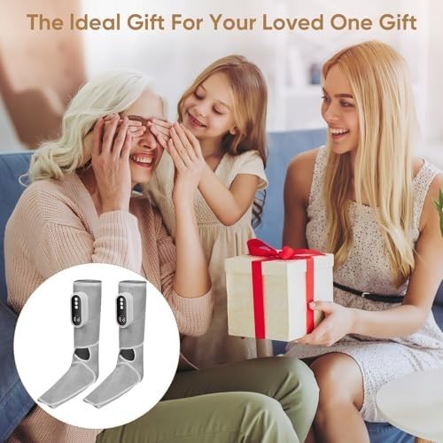 Portable Heated Leg & Foot Massager with Air Compression 3 Modes