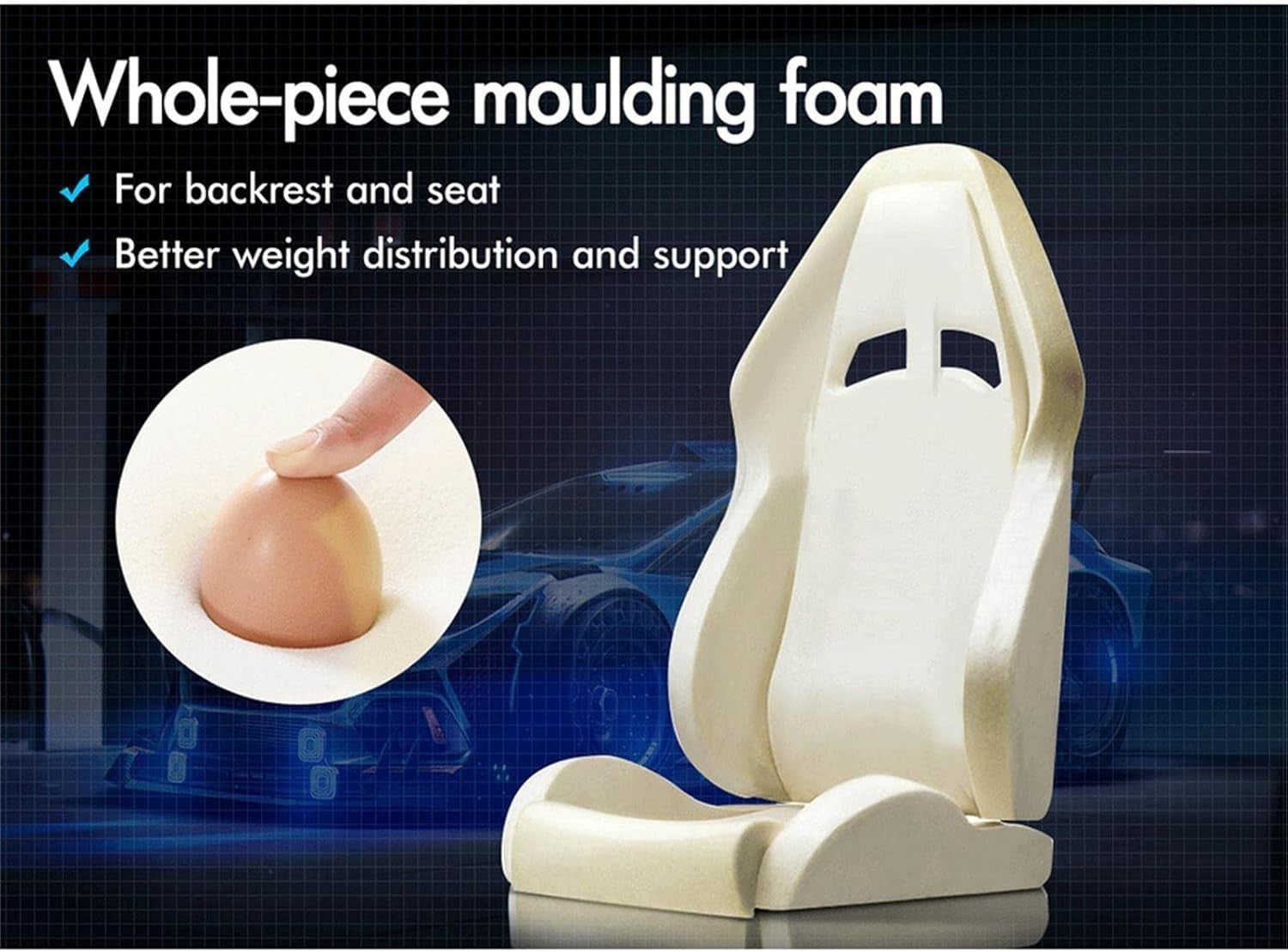 Gaming Chair Recliner Office Desk PC Chair RGB LED Light Massage PU Leather