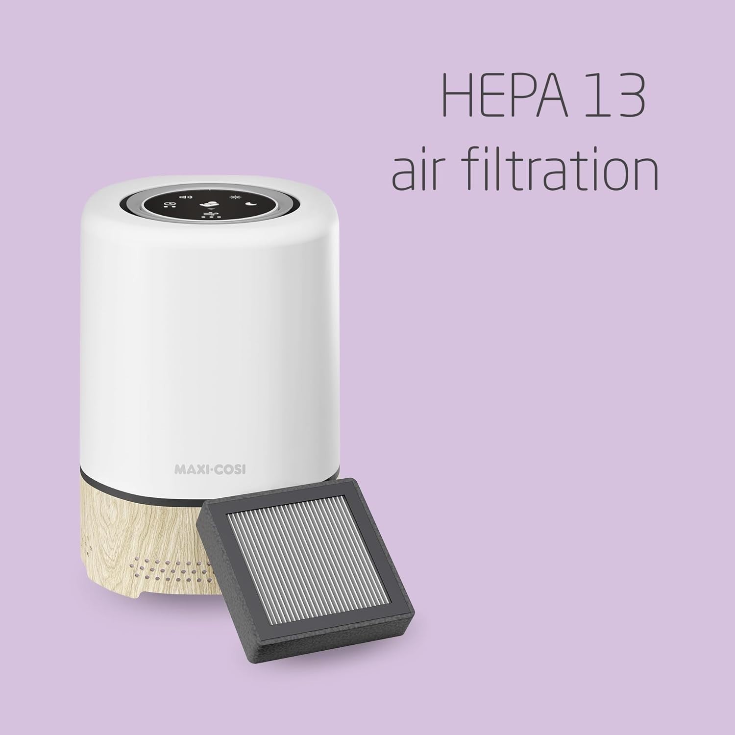 3 in 1 HEPA H13 Air Purifier Baby Night Light Sound Smart Alexa