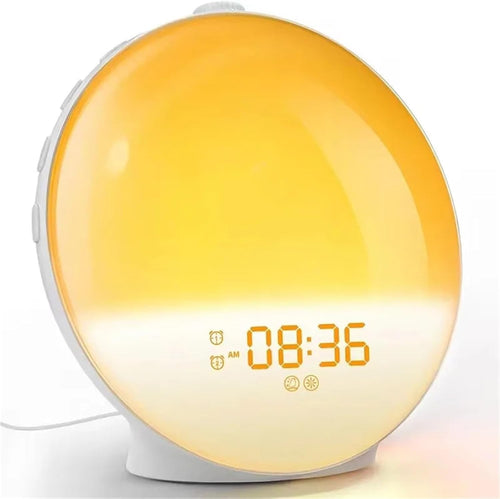 Sunrise Alarm Clock Wake Up Light FM Radio Natural Sounds for Heavy Sleepers
